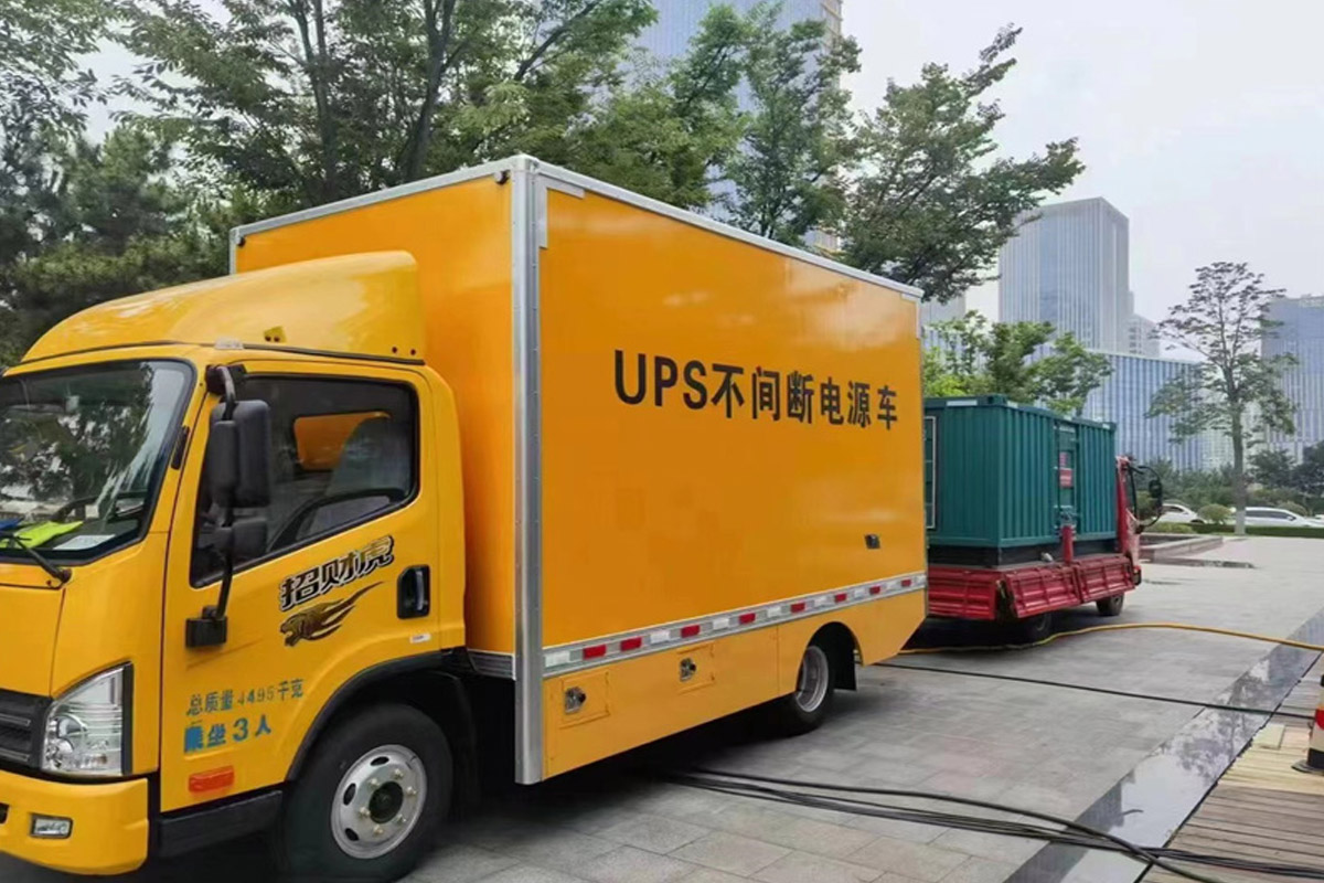 夏津发电机租赁施工现场
